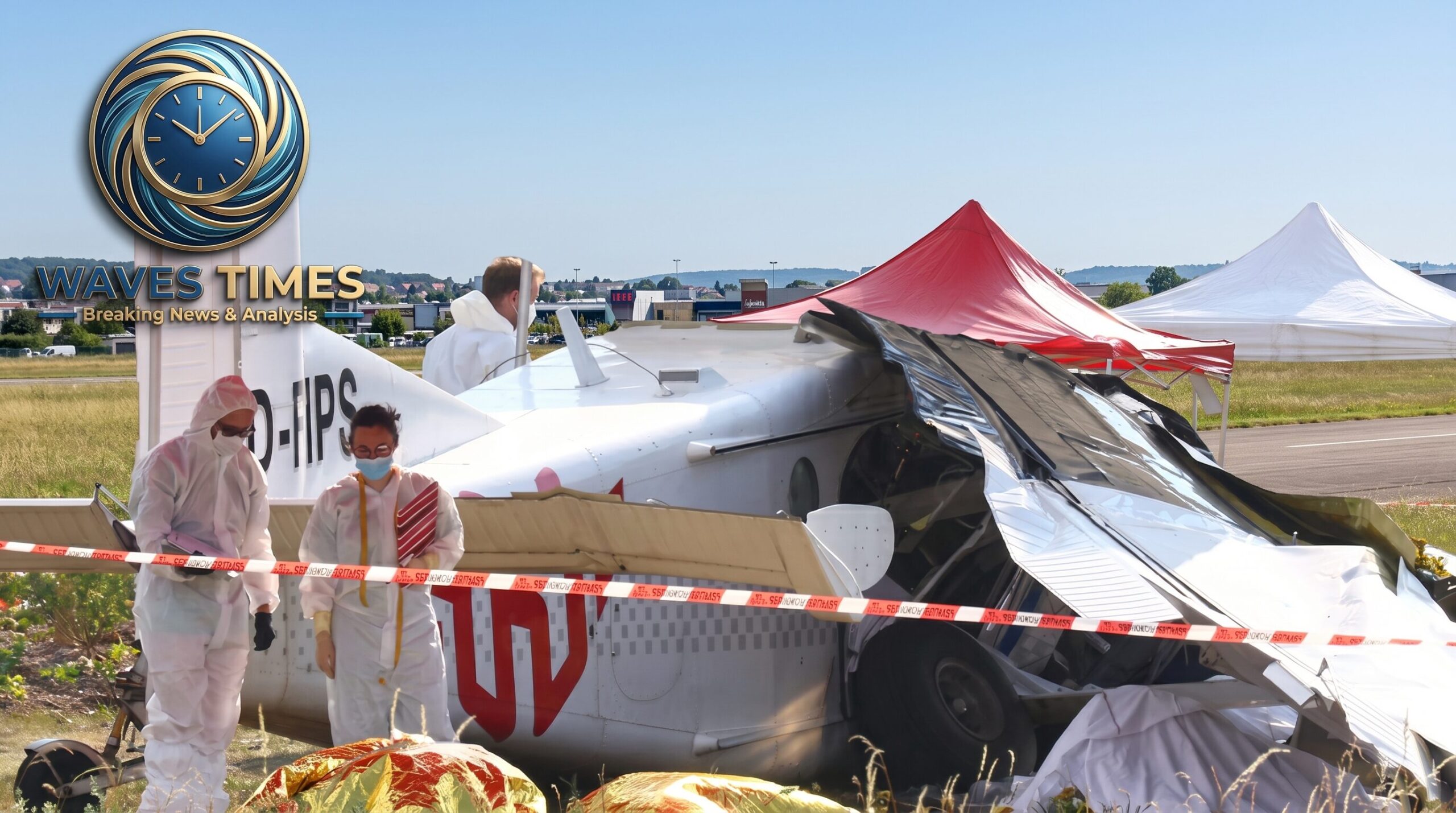 france-skydiving-plane-crash-tomblaine-waves-times Wreckage of the France skydiving plane crash under investigation in Tomblaine with Waves Times reporting team coverage.