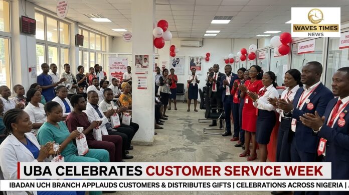 UBA celebrates Customer Service Week with gifts and a standing ovation at Ibadan UCH branch