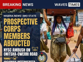 Distraught relatives and abandoned commercial buses following reports of prospective NYSC members abducted along the Onitsha-Owerri Road